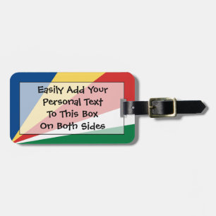 Flag of Seychelles Easy ID Personal Luggage Tag