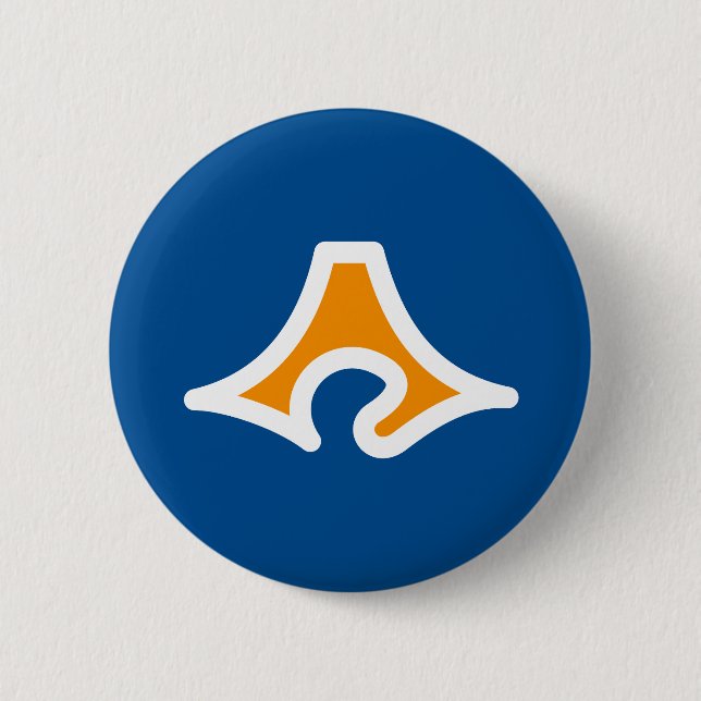 Flag of Shizuoka Prefecture, Japan 2 Inch Round Button (Front)