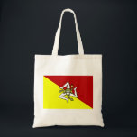 Flag of Sicily Tote Bag<br><div class="desc">The official flag of the region of Sicily,  Italy.</div>