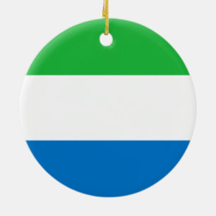 Flag of Sierra Leone Ceramic Ornament