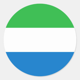 Flag of Sierra Leone Classic Round Sticker