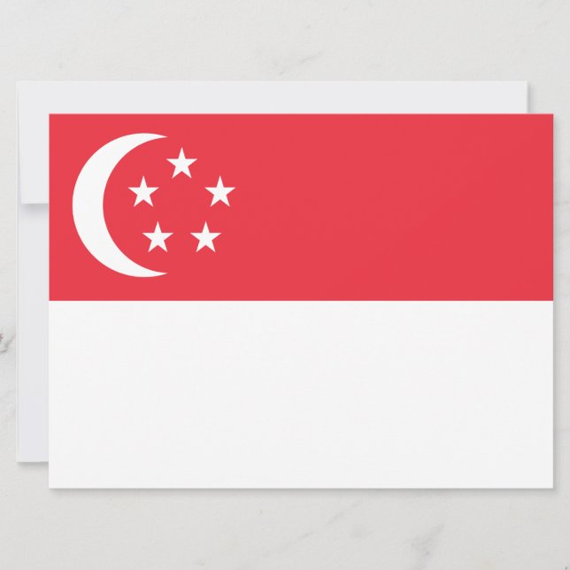 Flag of Singapore Card (Front)