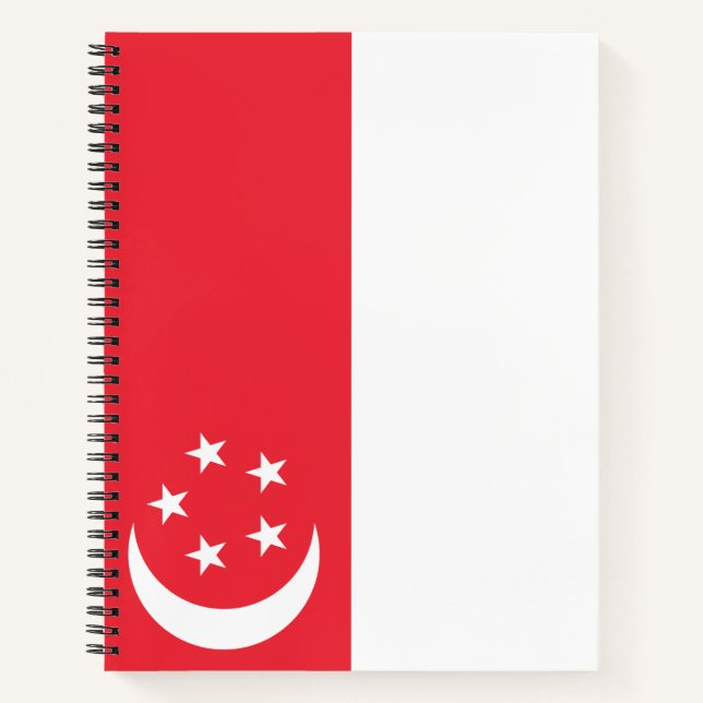 Flag of Singapore Notebook (Front)