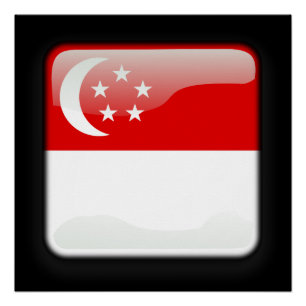 Flag of Singapore Poster
