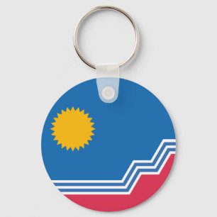 Flag of Sioux Falls, South Dakota Keychain