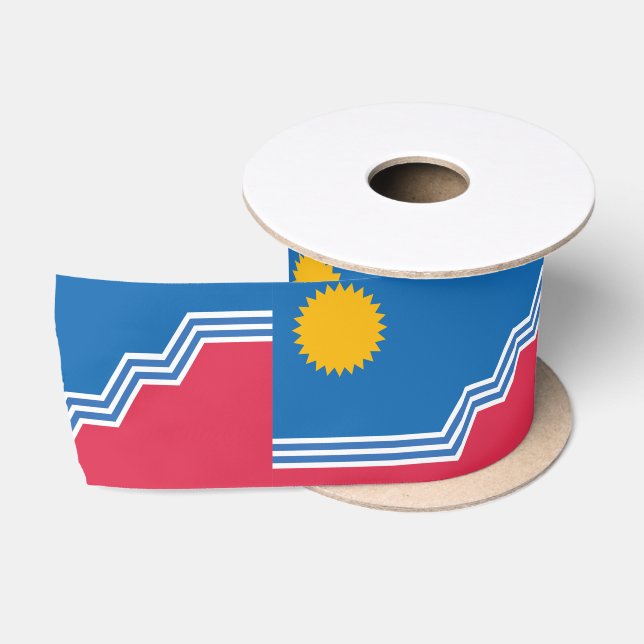 Flag of Sioux Falls, South Dakota Satin Ribbon (Spool)
