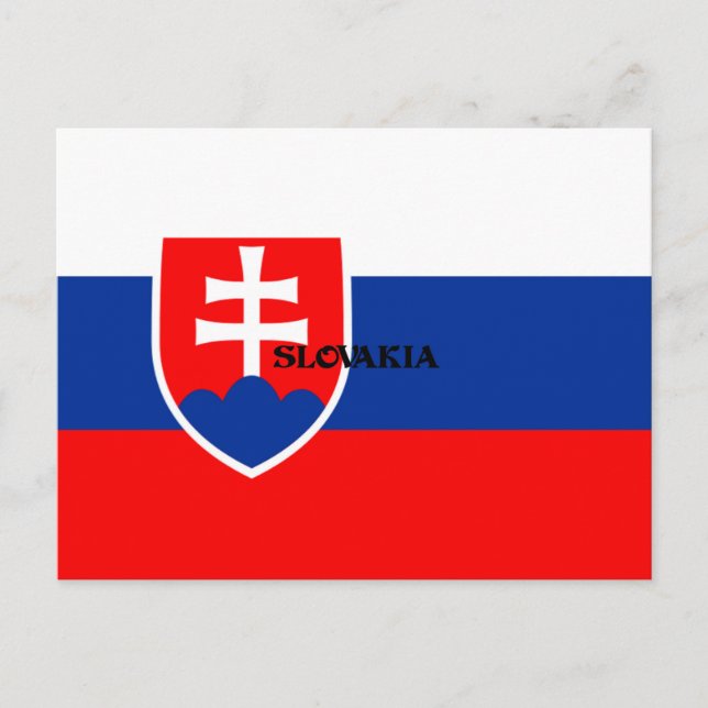 Flag of Slovakia design Postcard (Front)