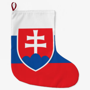Flag of Slovakia Large Christmas Stocking