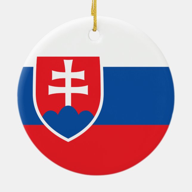 Flag of Slovakia Ornament (Back)