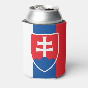 flag of Slovakia (vertical variant) Can Cooler