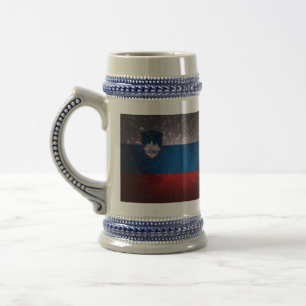 Flag of Slovenia Beer Stein