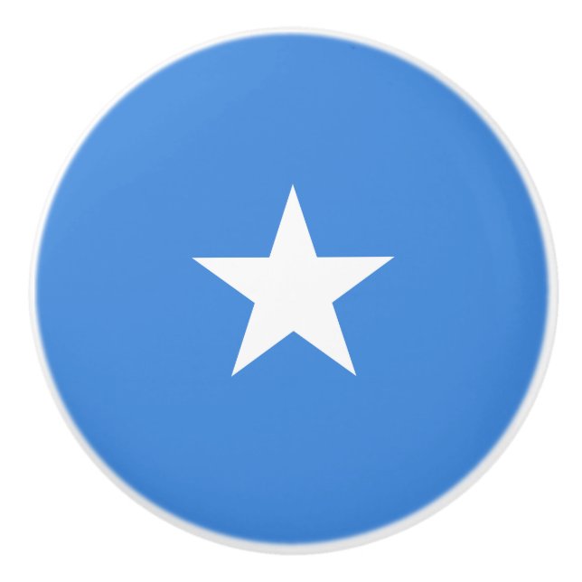 Flag of Somalia Ceramic Knob (Front)