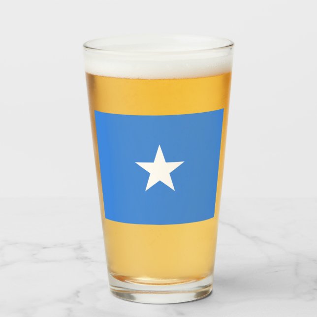 Flag of Somalia Glass (Front Filled)