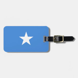 Flag of Somalia Luggage Tag w/ leather strap