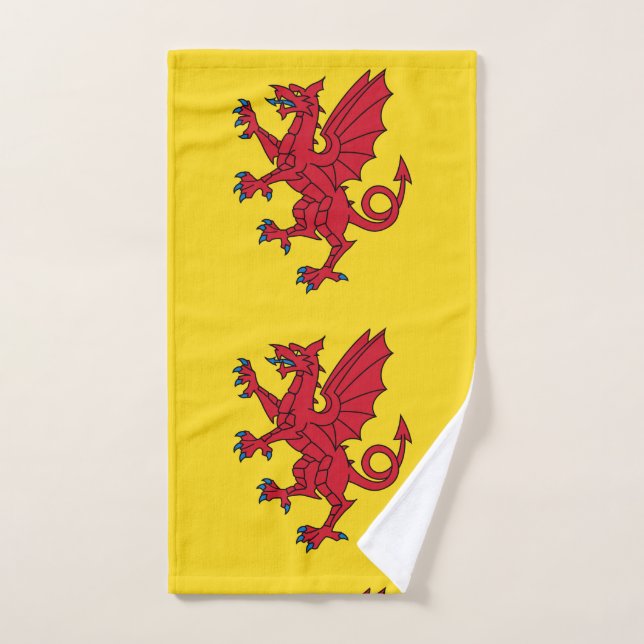 Flag of Somerset  Hand Towel (Hand Towel)