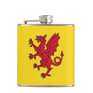 Flag of Somerset Hip Flask