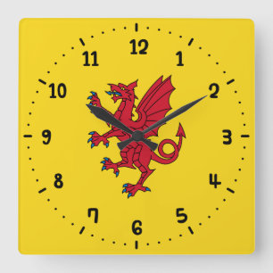 Flag of Somerset Square Wall Clock