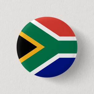 Flag of South Africa 1 Inch Round Button