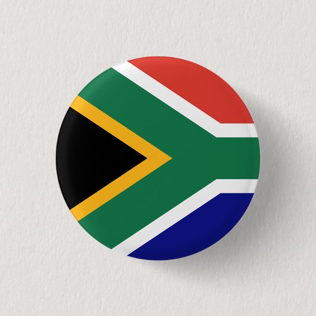 Flag of South Africa 1 Inch Round Button (Front)