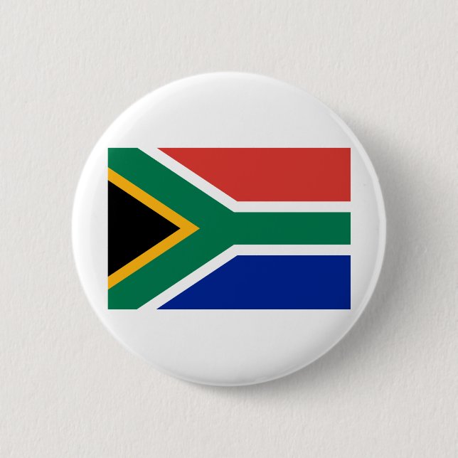 Flag of South Africa 2 Inch Round Button (Front)