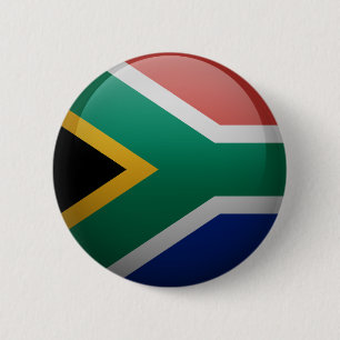 Flag of South Africa 2 Inch Round Button