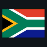 Flag of South Africa Bokke Poster<br><div class="desc">The flag of South Africa was adopted after the first elections and the end of apartheid in 1994. This is also related to the symbolism of the flag and the letter "Y", which stretches from the left to the right side. It indicates the efforts to bring closer the groups separated...</div>