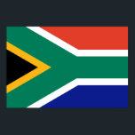 Flag of South Africa Bokke Poster<br><div class="desc">The flag of South Africa was adopted after the first elections and the end of apartheid in 1994. This is also related to the symbolism of the flag and the letter "Y", which stretches from the left to the right side. It indicates the efforts to bring closer the groups separated...</div>