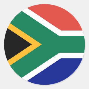 Flag of South Africa Classic Round Sticker