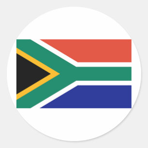 Flag of South Africa Classic Round Sticker