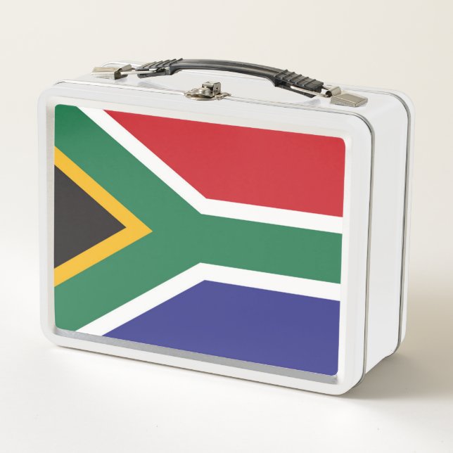 Flag of South Africa Metal Lunch Box (Front)