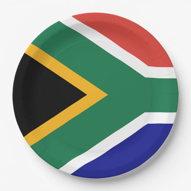 Flag of South Africa Paper Plate (Front)