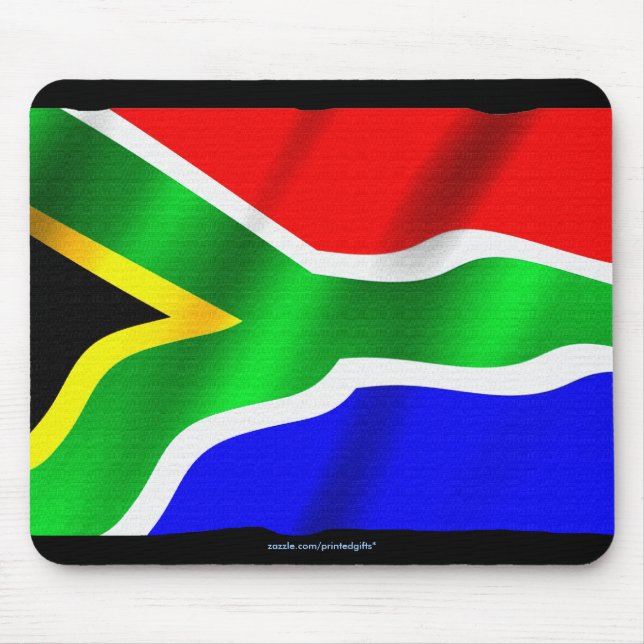 Flag of South Africa Patriotic World Flag Mousepad (Front)