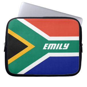 Flag of South Africa Personalized Laptop Sleeve
