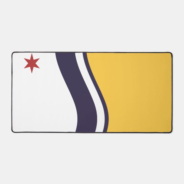 Flag of South Bend, Indiana Desk Mat (Front)