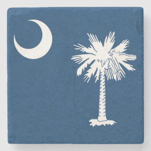 Flag of South Carolina Marble Coaster