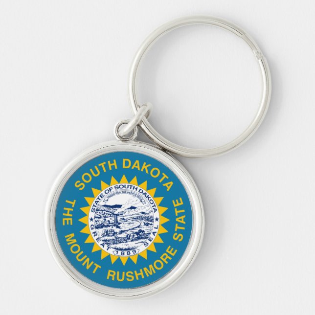 Flag of South Dakota Keychain (Front)