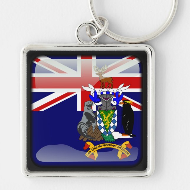 Flag of South Georgia Keychain (Front)