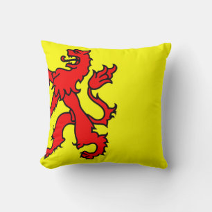 Flag of South Holland Throw Pillow