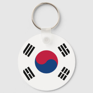 Flag of South Korea - 태극기 - 대한민국의  Keychain