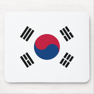 Flag of South Korea - 태극기 - 대한민국의  Mouse Pad