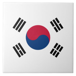 Flag of South Korea  Ceramic  Tile