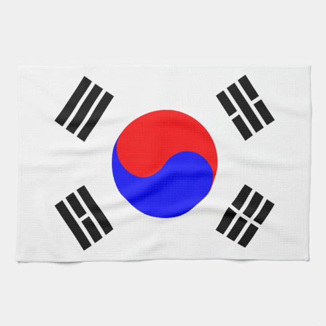 Flag of South Korea Kitchen Towel (Horizontal)