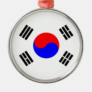 Flag of South Korea Metal Ornament