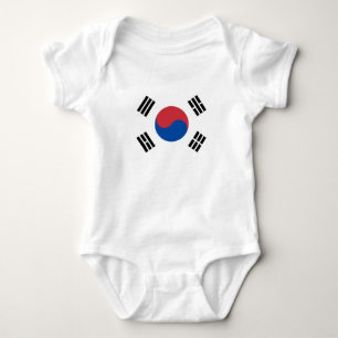 Flag of South Korea (ROK) Baby Bodysuit