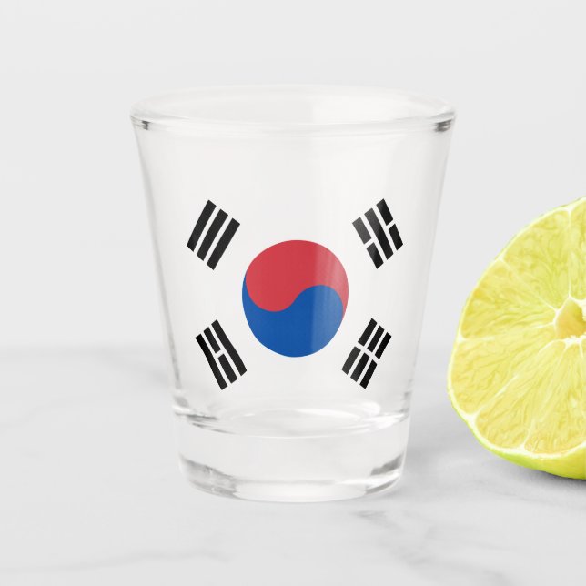 Flag of South Korea (ROK) Shot Glass (Front)