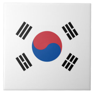 Flag of South Korea (ROK) Tile