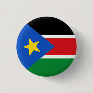 Flag of South Sudan 1 Inch Round Button
