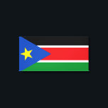 Flag of South Sudan (Africa) Canvas Print<br><div class="desc">This design features the national flag of South Sudan (officially known as the Republic of South Sudan), which is a landlocked country in east-central Africa. South Sudan borders Ethiopia to the east, Sudan to the north, the Central African Republic to the west, the Democratic Republic of the Congo to the...</div>