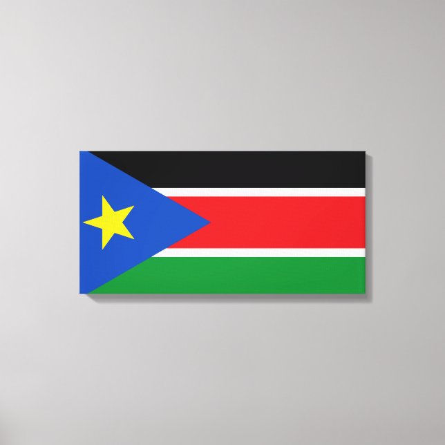 Flag of South Sudan (Africa) Canvas Print (Front)