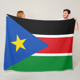 Flag of South Sudan (Africa) Fleece Blanket